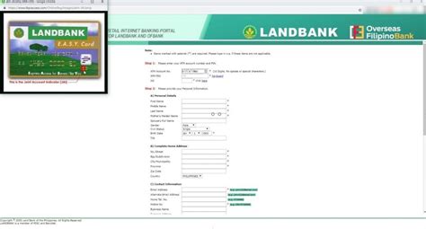 Landbank Online Enrollment Registration (2019).